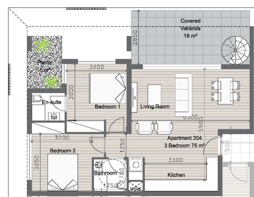 Пентхаус в Лимасоле, Кипр, 93 м² - фото 9