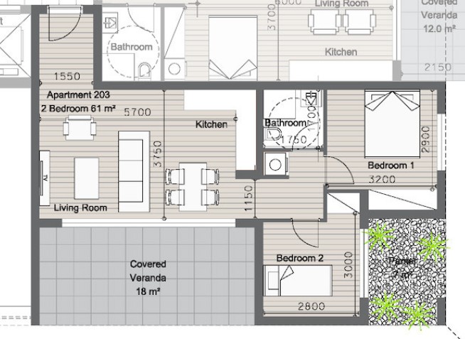 Апартаменты в Лимасоле, Кипр, 79 м² - фото 9