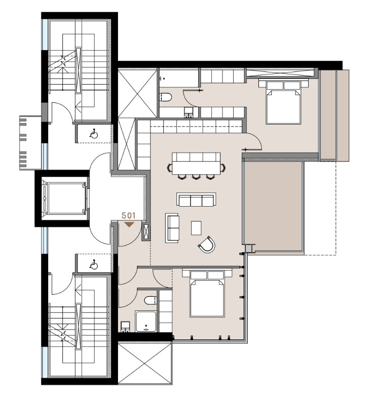 Апартаменты в Ларнаке, Кипр, 95 м² - фото 12