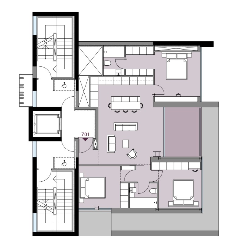 Апартаменты в Ларнаке, Кипр, 115 м² - фото 12