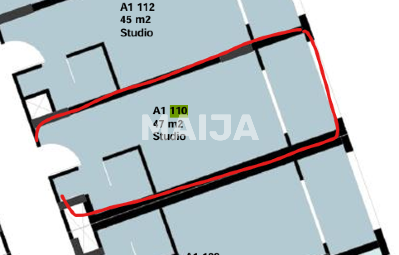 Апартаменты в Хургаде, Египет, 47 м² - фото 2