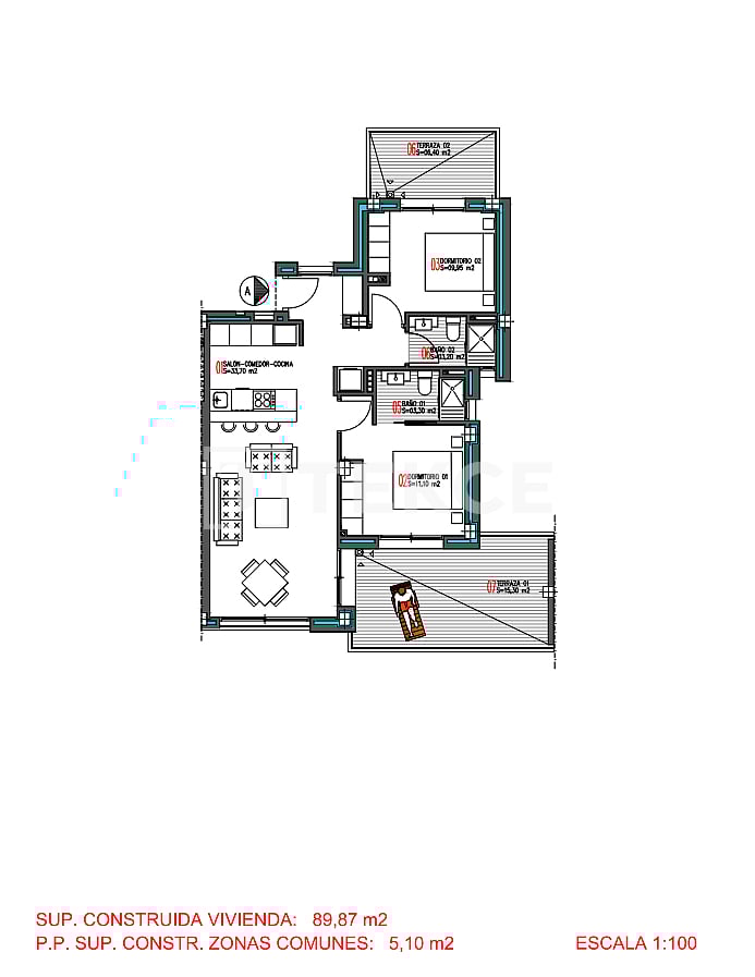 Пентхаус в Торревьехе, Испания, 87 м² - фото 11