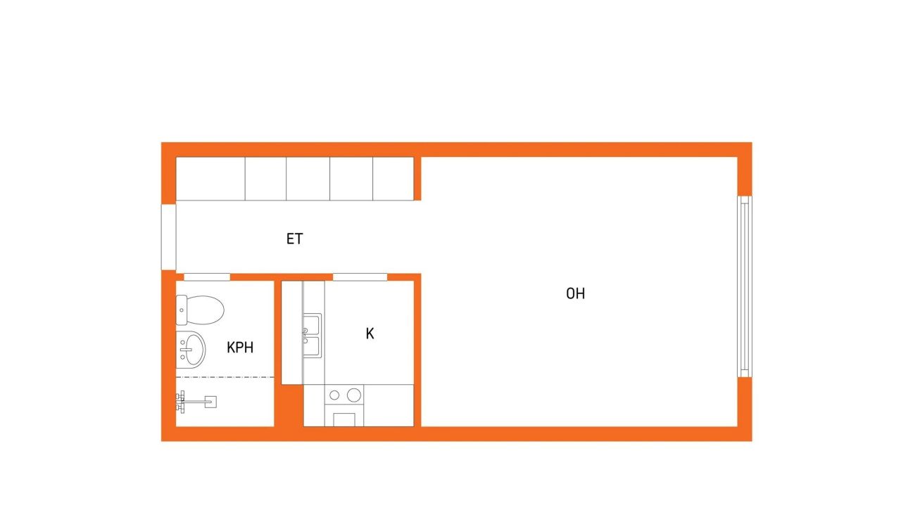 Квартира в Хамине, Финляндия, 32 м² - фото 2