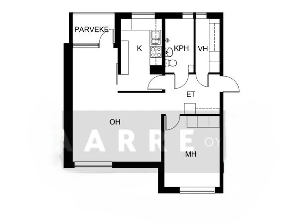 Квартира в Котке, Финляндия, 60 м² - фото 2
