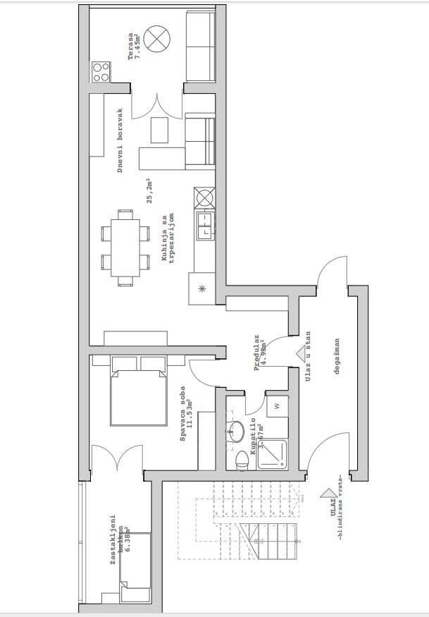 Квартира в Будве, Черногория, 51 м² - фото 10