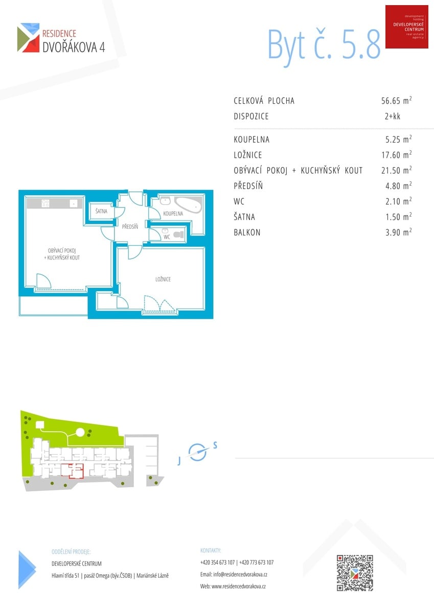 Квартира в Марианске-Лазне, Чехия, 57 м² - фото 9