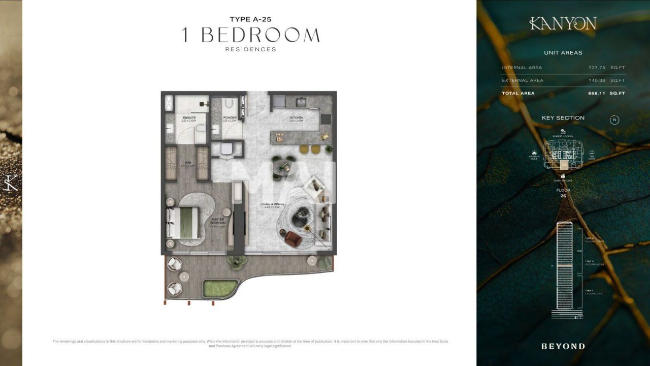 Апартаменты в Дубае, ОАЭ, 64 м² - фото 2