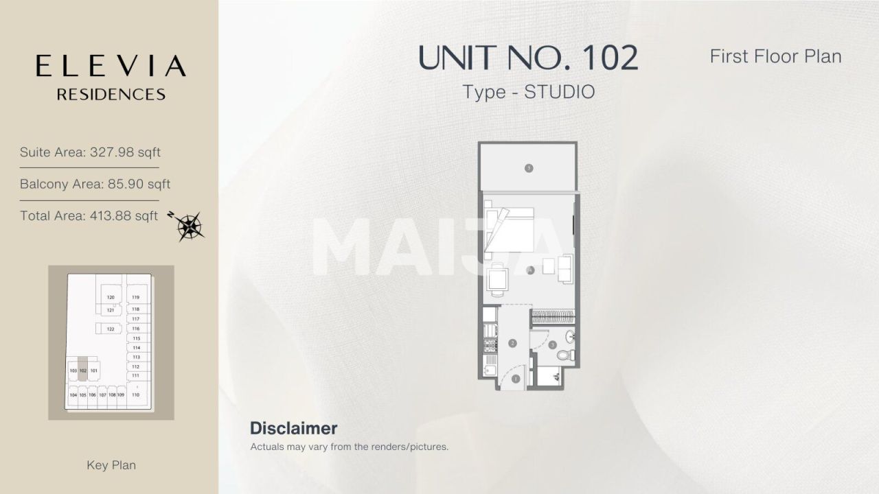 Апартаменты в Дубае, ОАЭ, 32 м² - фото 16