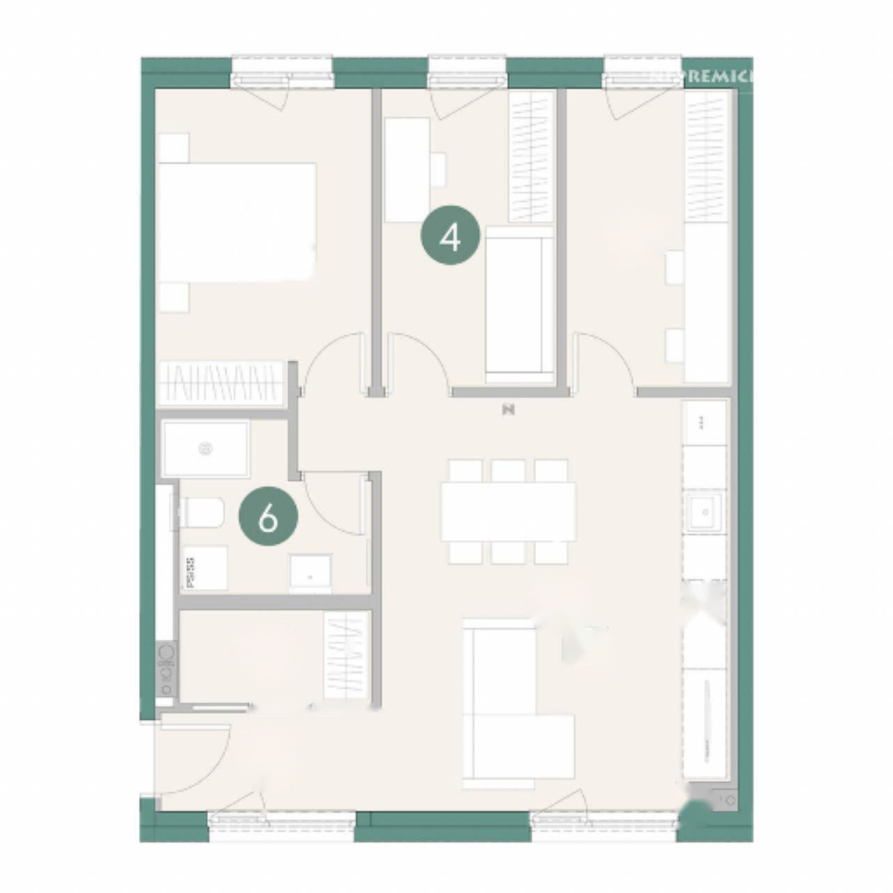 Квартира в Любляне, Словения, 70 м² - фото 1