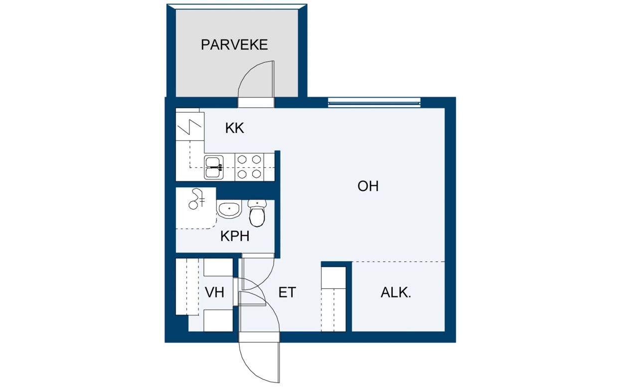 Квартира в Иматре, Финляндия, 30.5 м² - фото 2