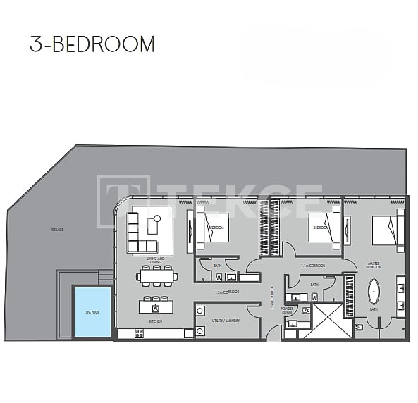 Апартаменты в Дубае, ОАЭ, 183 м² - фото 16