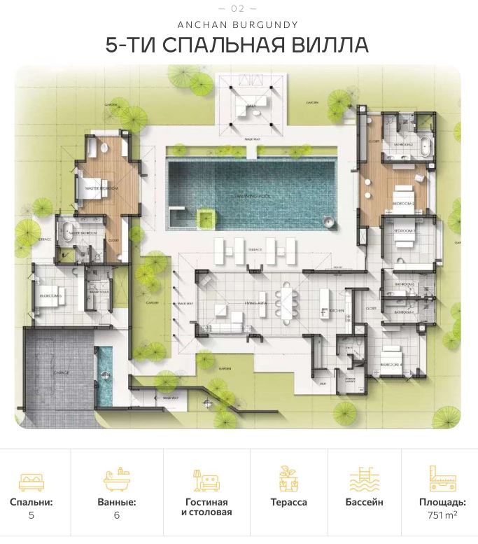 Вилла на острове Пхукет, Таиланд, 548 м² - фото 12