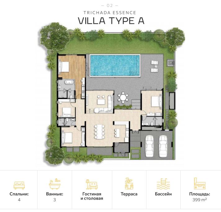 Вилла на острове Пхукет, Таиланд, 221 м² - фото 2