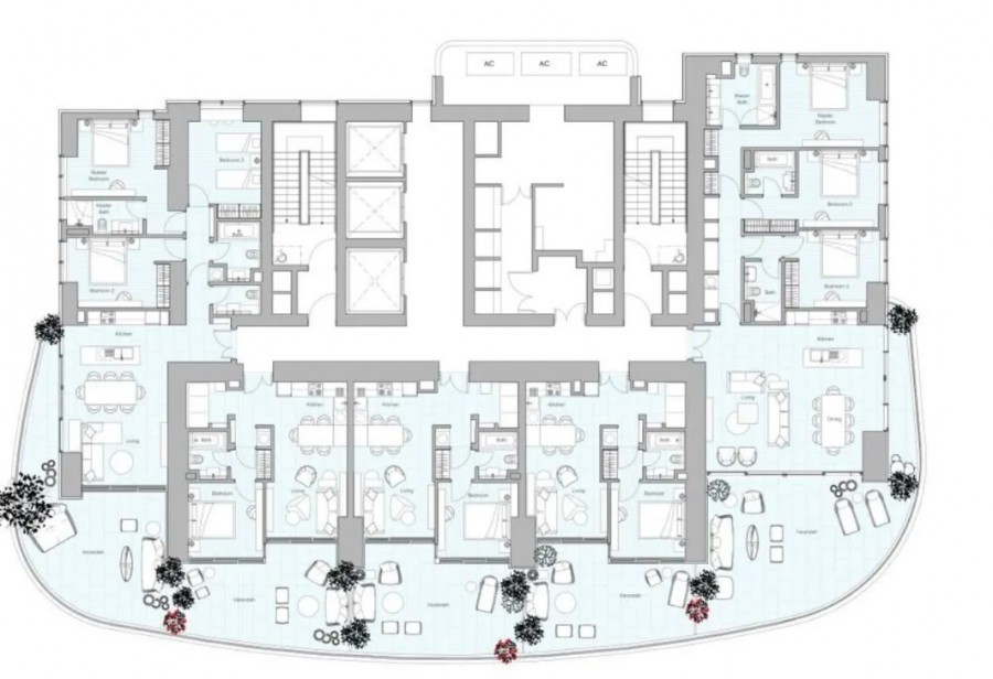 Апартаменты в Лимасоле, Кипр, 865 м² - фото 11