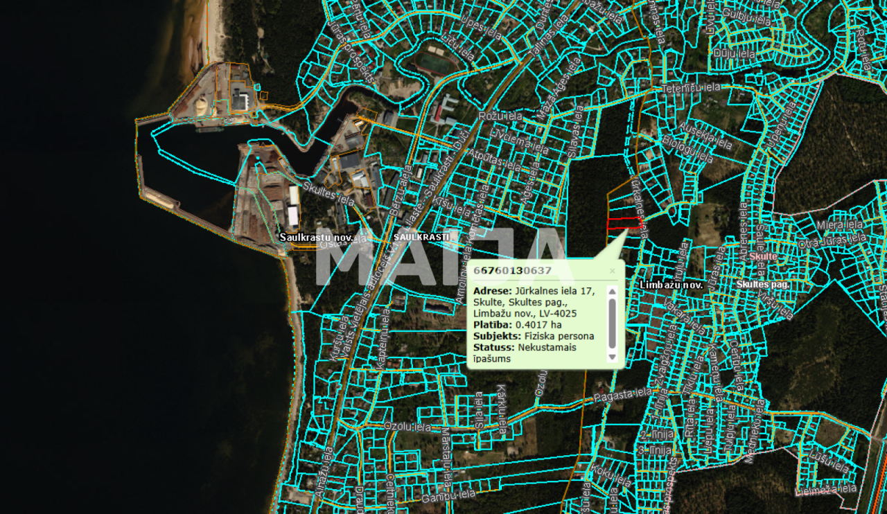 Земля Скулте, Латвия, 4 017 м² - фото 2