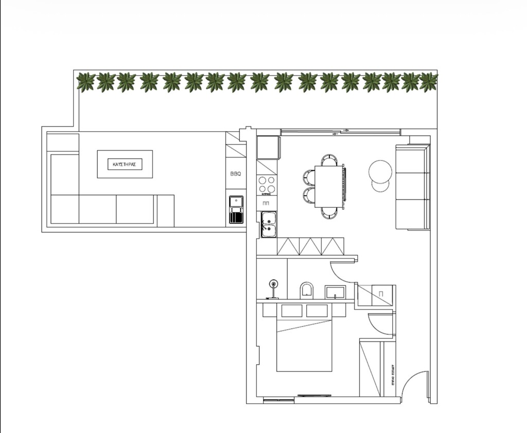 Квартира в Аттике, Греция, 45 м² - фото 13