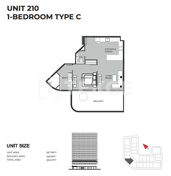 Апартаменты Дубайленд, ОАЭ, 41 м² - фото 19
