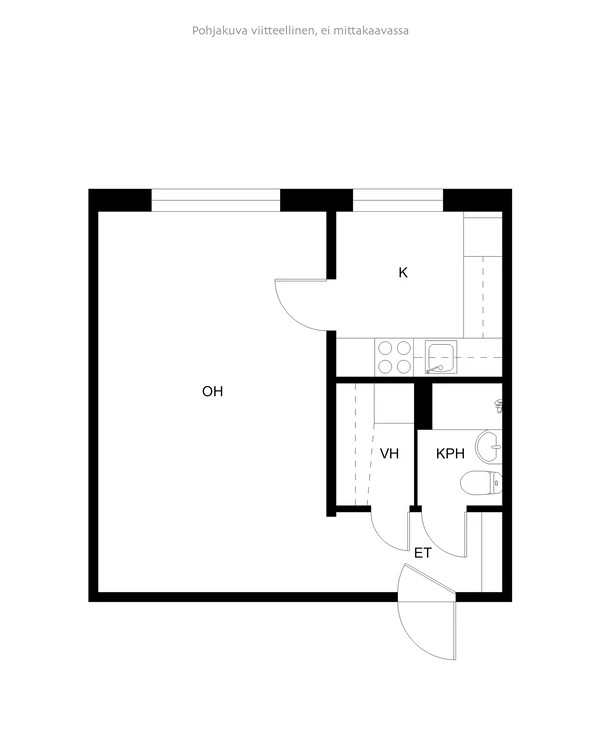 Квартира в Лиекса, Финляндия, 34 м² - фото 2