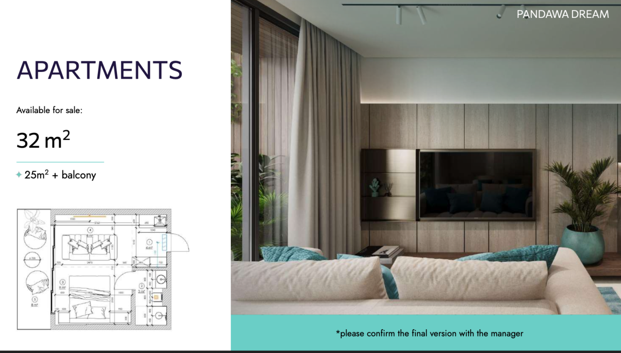 Апартаменты в Куте, Индонезия, 32 м² - фото 8