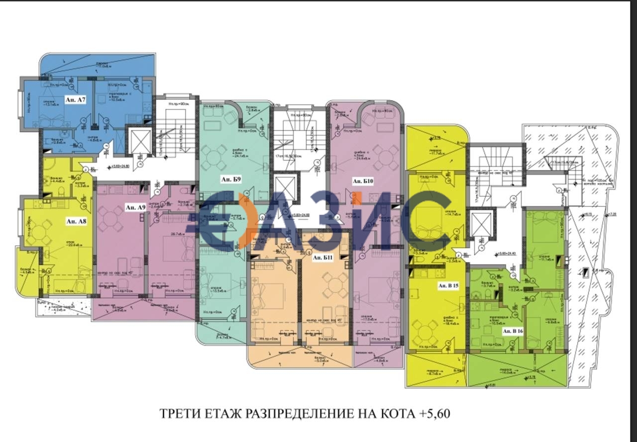 Апартаменты в Черноморце, Болгария, 66.5 м² - фото 14