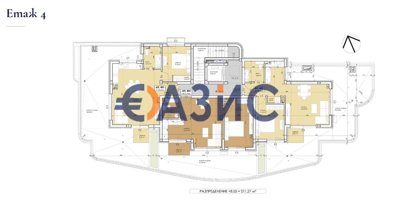Апартаменты в Созополе, Болгария, 68.8 м² - фото 19