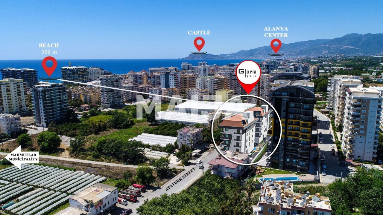 Апартаменты в Алании, Турция, 90 м² - фото 2