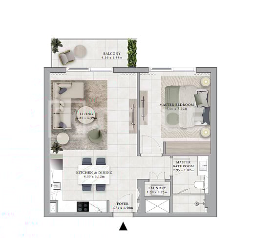 Апартаменты в Дубае, ОАЭ, 109 м² - фото 8