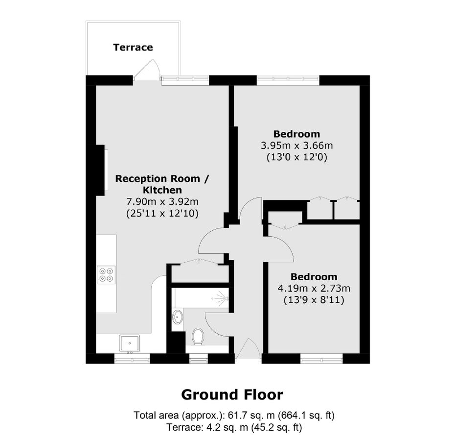 Квартира в Лондоне, Великобритания, 62 м² - фото 8