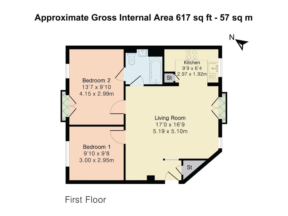 Квартира в Лондоне, Великобритания, 57 м² - фото 19