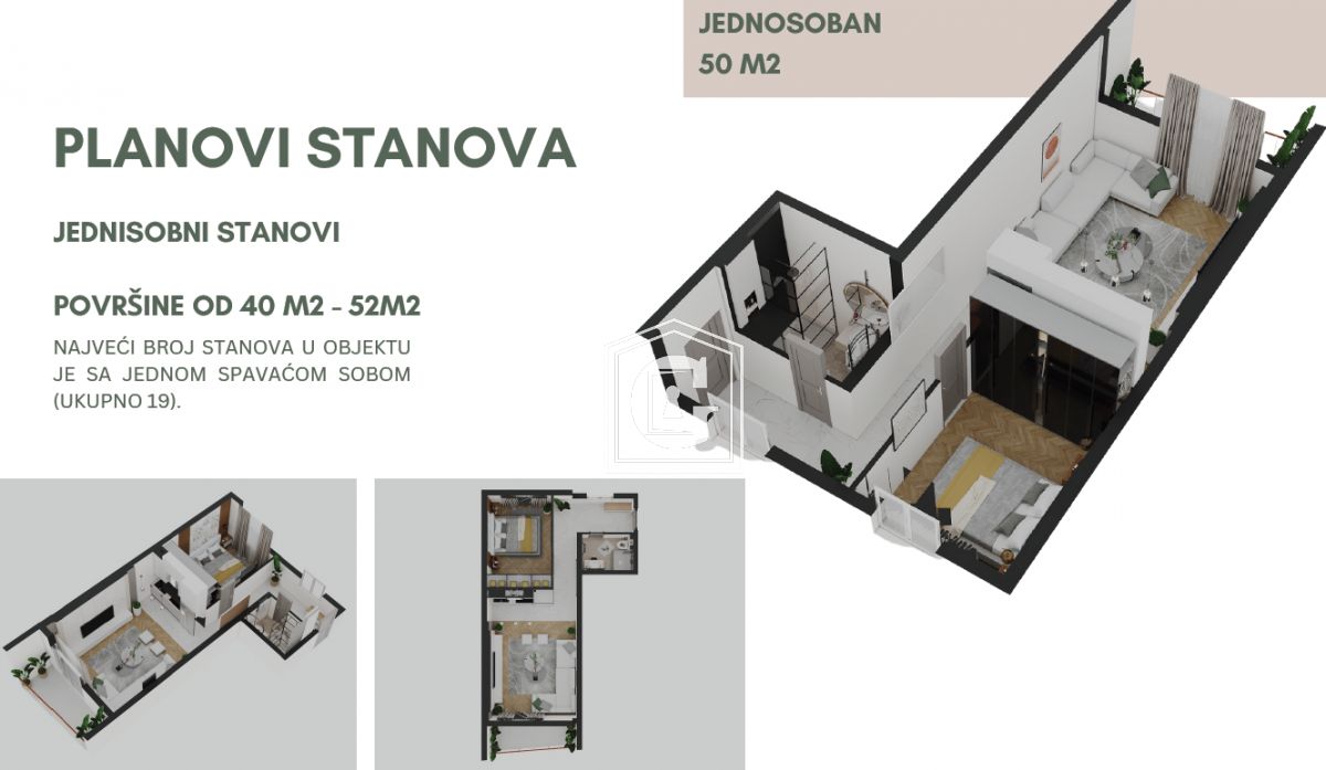 Апартаменты в Борети, Черногория, 42 м² - фото 2