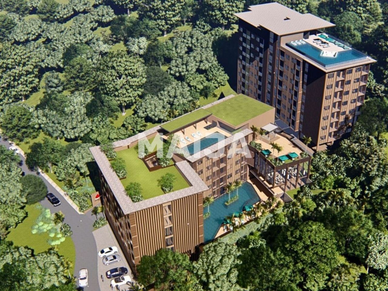 Апартаменты на острове Пхукет, Таиланд, 35 м² - фото 1