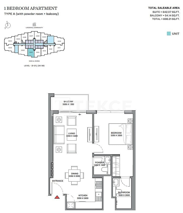 Апартаменты Мейдан, ОАЭ, 108 м² - фото 11