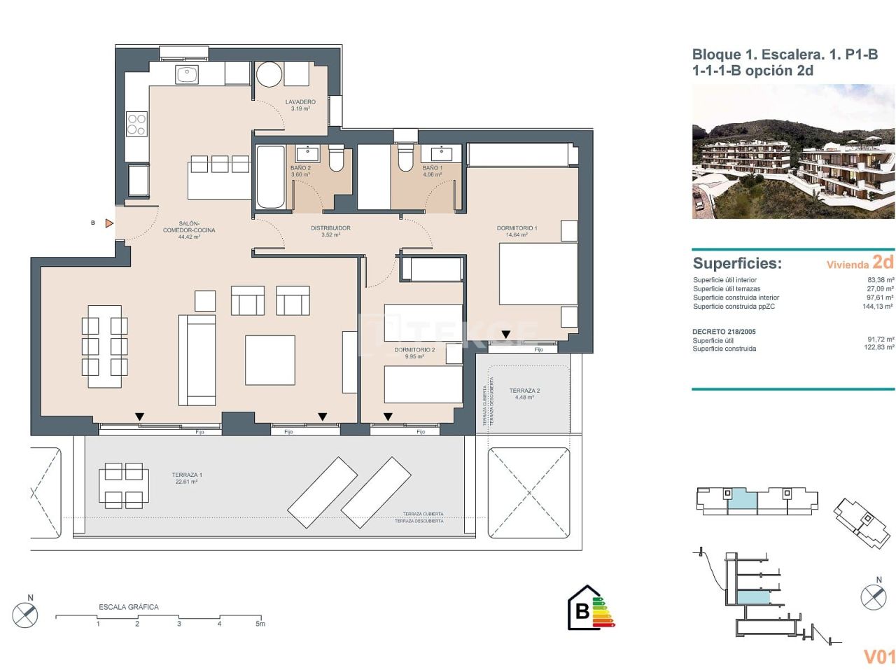 Апартаменты Ринкон-де-ла-Виктория, Испания, 91 м² - фото 13