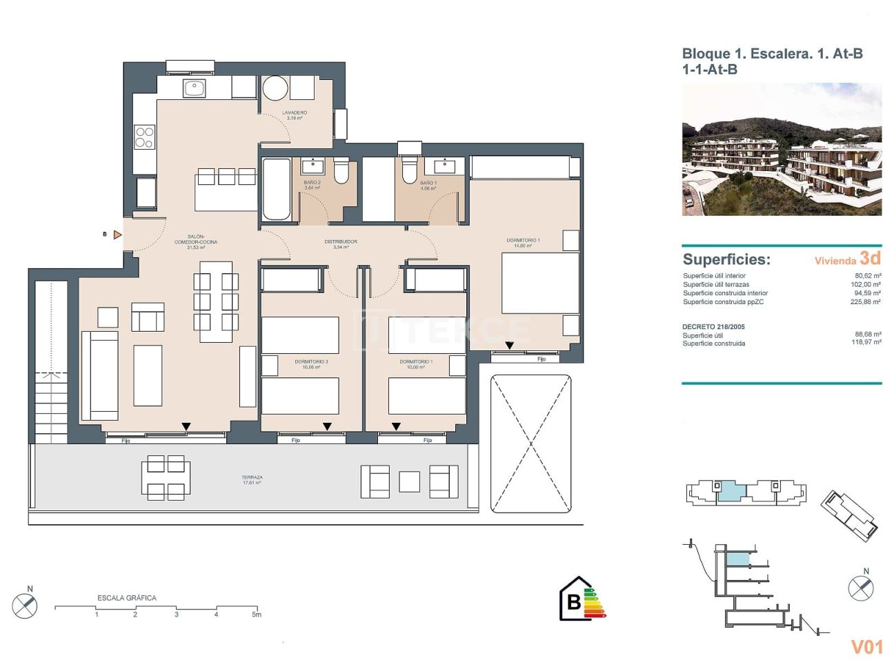Пентхаус Ринкон-де-ла-Виктория, Испания, 83 м² - фото 15