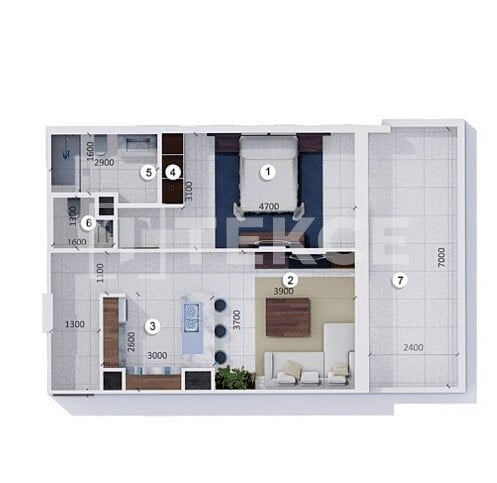 Апартаменты в Дубае, ОАЭ, 186 м² - фото 18