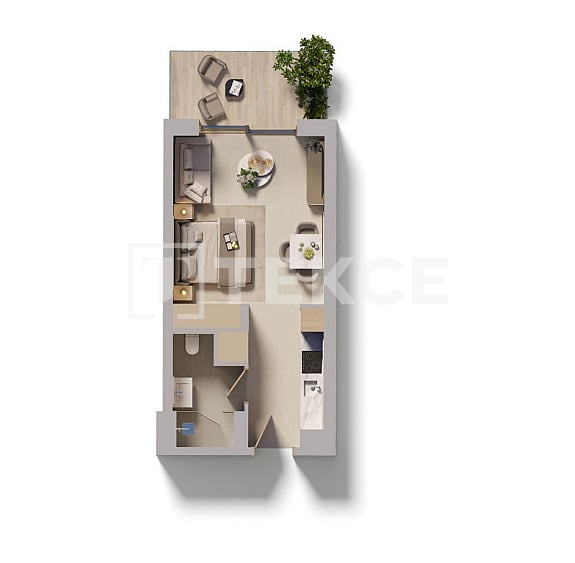 Апартаменты в Дубае, ОАЭ, 39 м² - фото 19