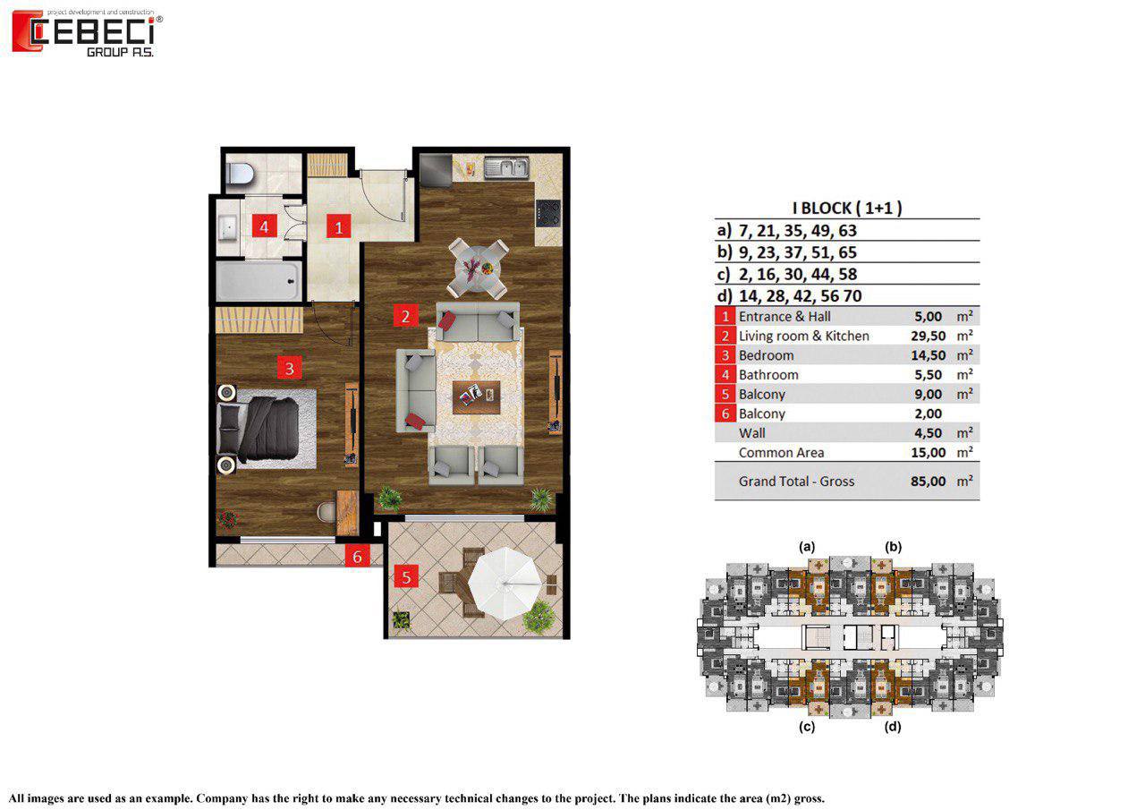 Квартира в Алании, Турция, 85 м² - фото 12