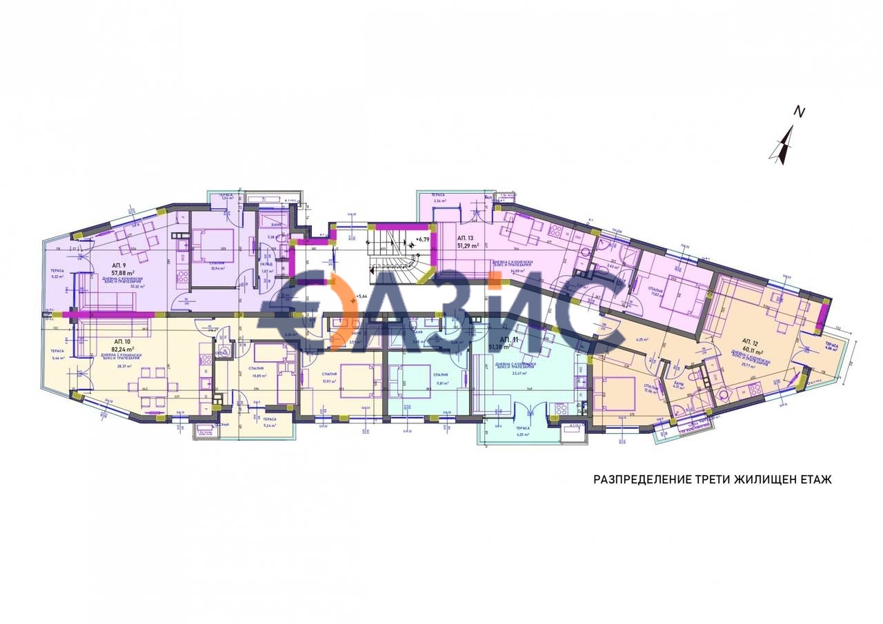 Апартаменты в Сарафово, Болгария, 67.4 м² - фото 7