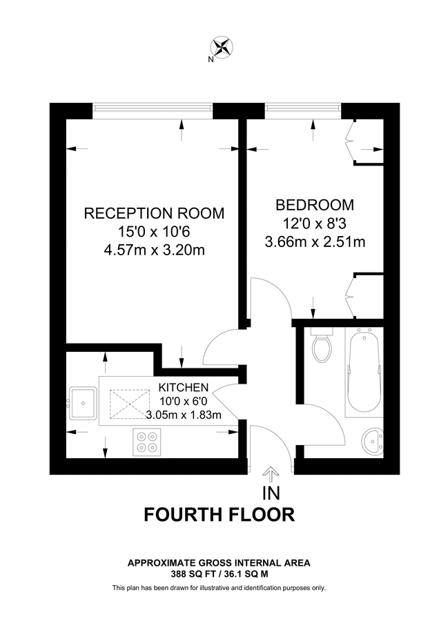 Квартира в Лондоне, Великобритания, 36 м² - фото 8