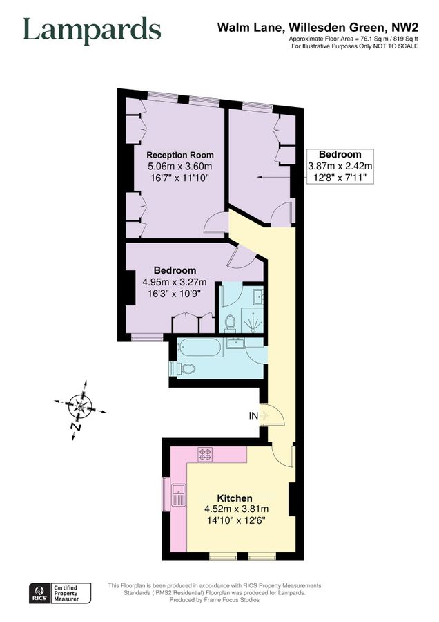 Квартира в Лондоне, Великобритания, 76 м² - фото 11