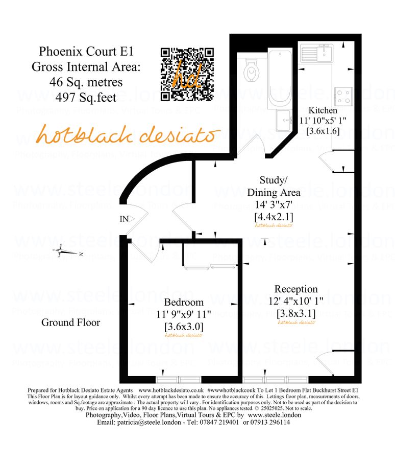 Квартира в Лондоне, Великобритания, 46 м² - фото 10