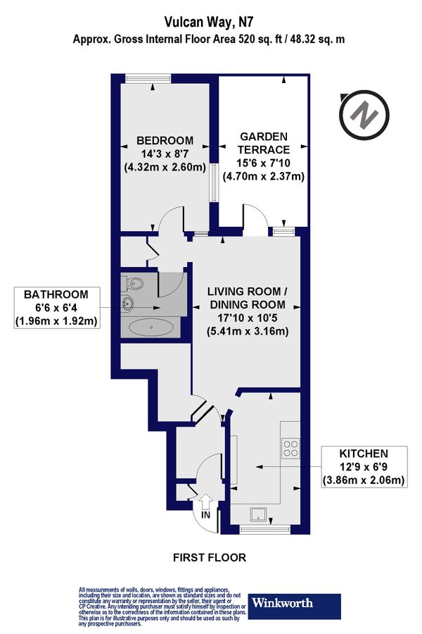 Квартира в Лондоне, Великобритания, 48 м² - фото 12