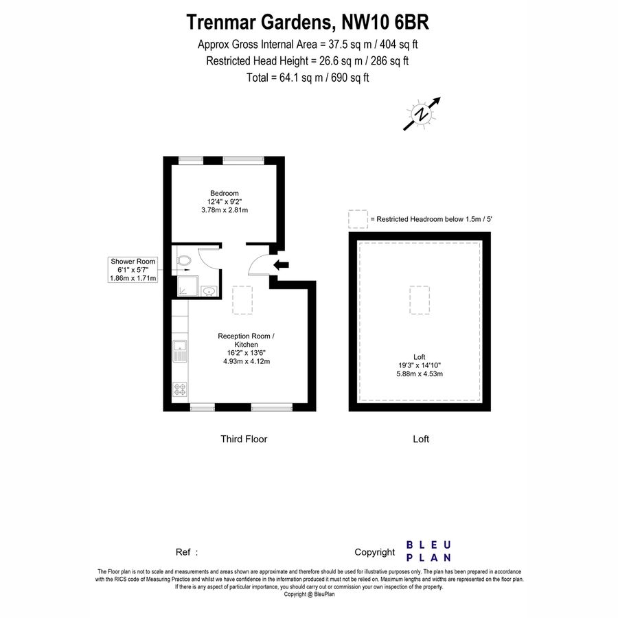 Квартира в Лондоне, Великобритания, 64 м² - фото 13