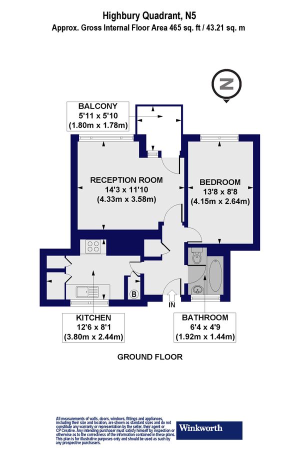 Квартира в Лондоне, Великобритания, 43 м² - фото 13