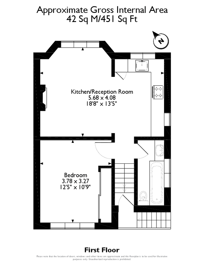 Квартира в Лондоне, Великобритания, 42 м² - фото 13