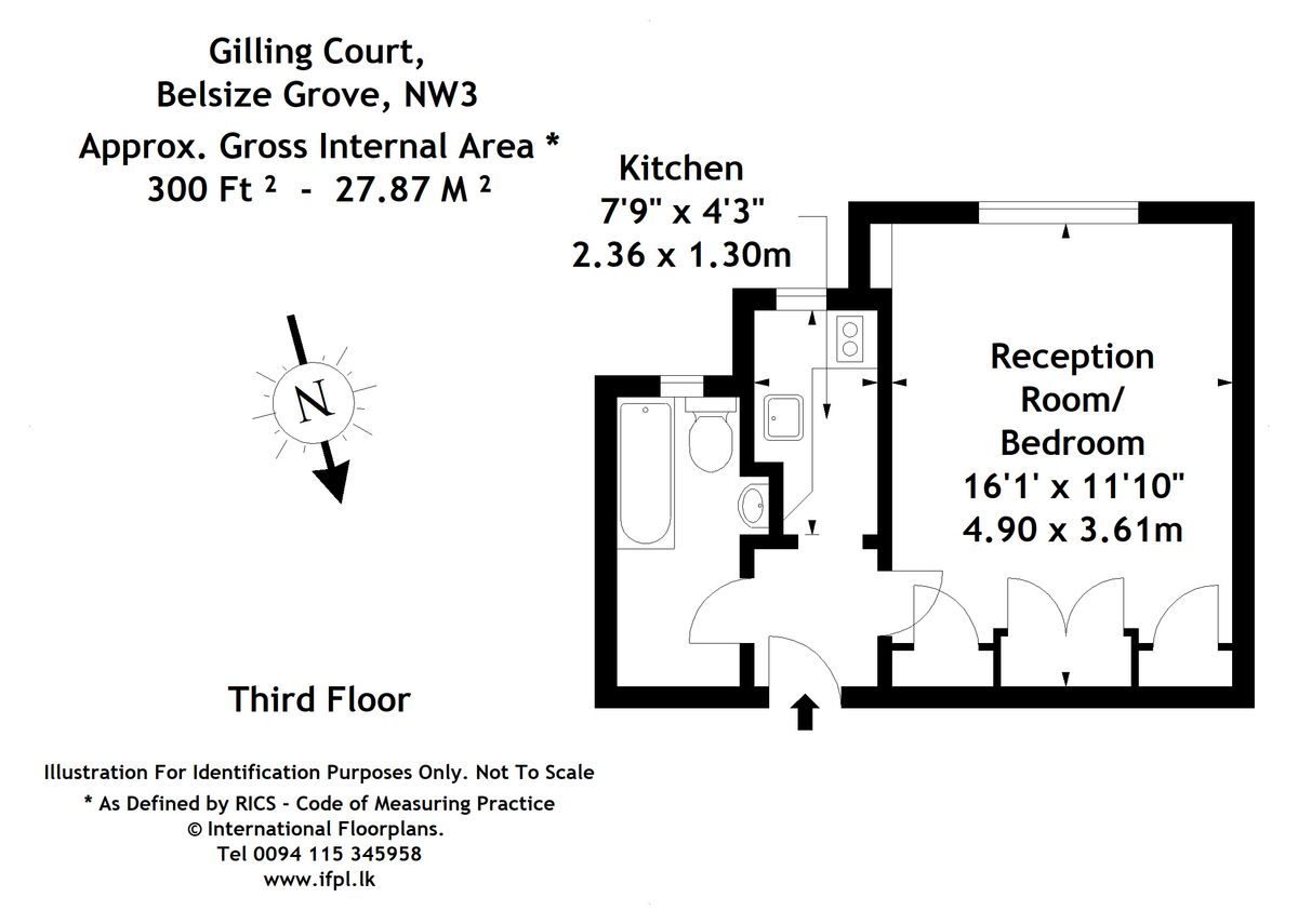 Квартира в Лондоне, Великобритания, 28 м² - фото 14