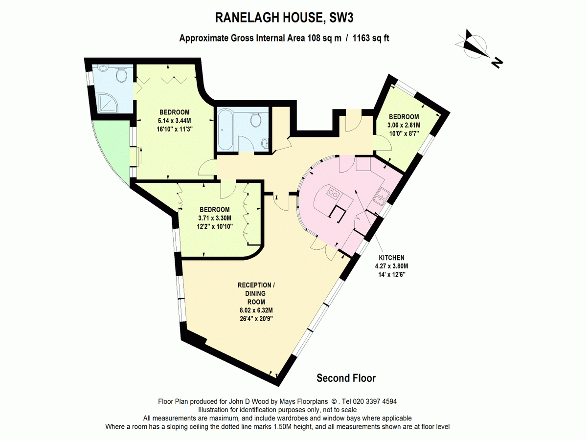 Квартира в Лондоне, Великобритания, 108 м² - фото 15