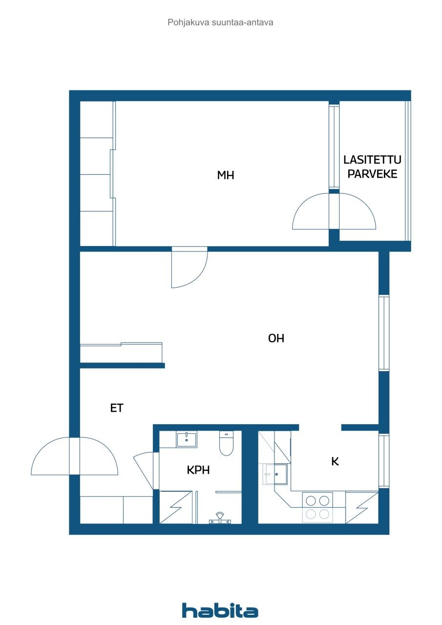 Апартаменты в Кераве, Финляндия, 44 м² - фото 2