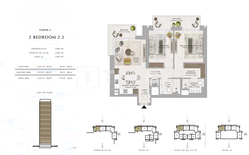 Апартаменты в Дубае, ОАЭ, 186 м² - фото 11