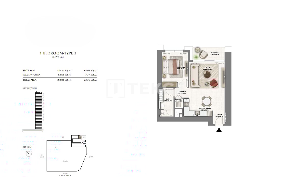 Апартаменты в Дубае, ОАЭ, 183 м² - фото 13